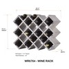 Kings Brand Furniture Cava Wine Rack, Concrete Finish - 3 of 3