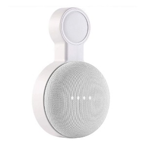 Insten Wall Mount Holder For Google Home Mini, AC Outlet Bracket Hanger Built-in Cable Management Hide Messy Wires, White - 1 of 4