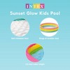 Intex Sunset Glow 58" x 13" Inflatable Vinyl Toddler 3-Ring Colorful Backyard Kids Splash Pool for Children 2+ Years Old, 6 Pack, Multicolor - 4 of 4