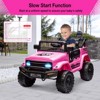 Electric Car for Kids, 12V Ride on Truck Car with Remote Control Spring Suspension, LED Lights, Music, 3 Speeds - 3 of 4