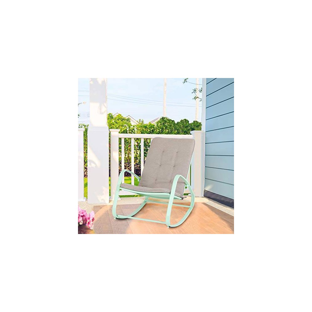Outdoor Rocking Chair Green Captiva Designs