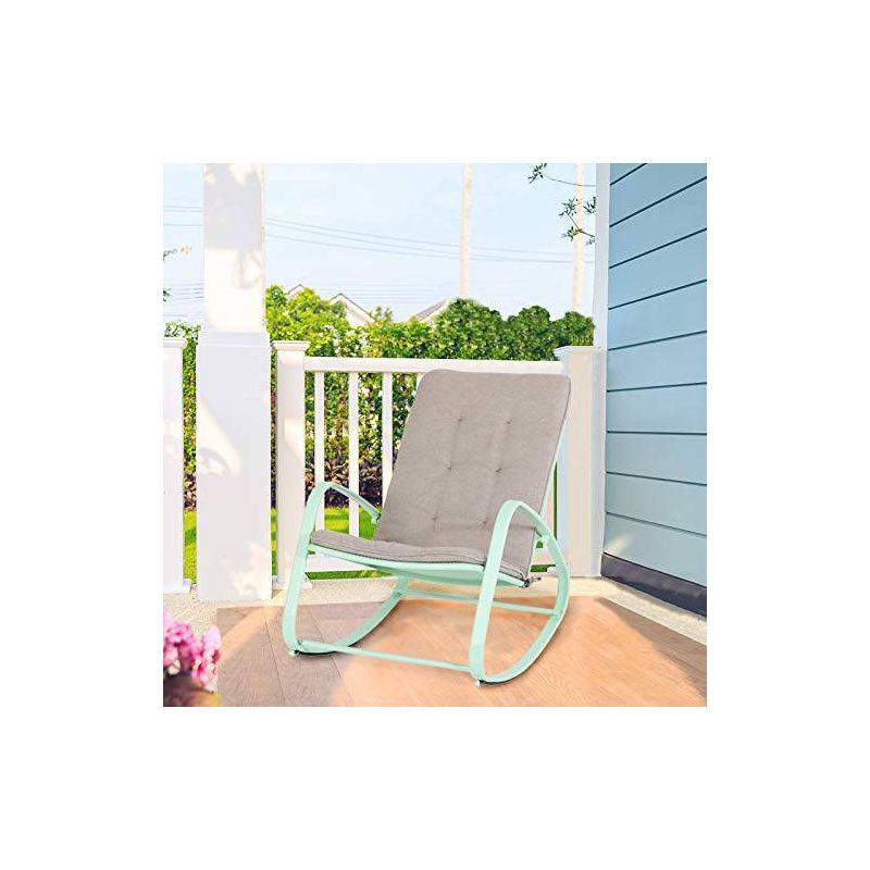 Outdoor Rocking Chair - Green - Captiva Designs, 1 of 7