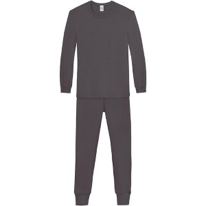 City Threads USA-Made Men's Organic Cotton Soft PJ Set - 1 of 4