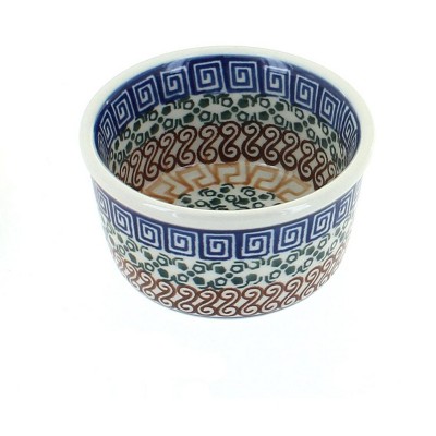 Blue Rose Polish Pottery Athena Small Deep Ramekin