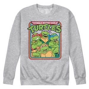 Men's - Teenage Mutant Ninja Turtles - TMNT Retro Group Graphic Fleece Sweatshirt - 1 of 4