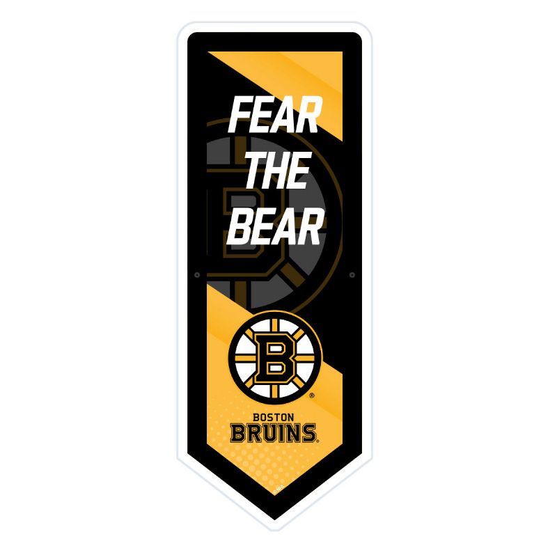 Evergreen Ultra-Thin Glazelight LED Wall Decor, Pennant, Boston Bruins- 9 x 23 Inches Made In USA, 1 of 7