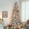 9 ft Prelit Flocked Artificial Christmas Tree with 750 Clear Lights, 2387 Tips - 2 of 4