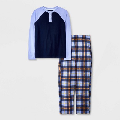 Boys' 2pc Long Sleeve Pajama Set - Cat & Jack™ Navy Blue