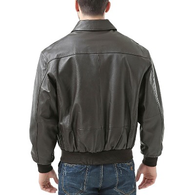 Landing Leathers Air Force Men A-2 Leather Flight Bomber Jacket Black XX-Large — фото 7