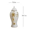 Gulches Set of 3 Ginger Jars with Stunning Gold Flower Design - 4 of 4