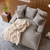 CAVINAS Couches for Living Room 66.5" Cloud Couch Soft Modern Double Sleeper Sofa Corduroy Fluffy Upholstery with Square Armrests - 4 of 4