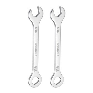 Unique Bargains 30Cr13 Stainless Steel Auto Repair Offset 12-Point Box End and 15° Angled Combination Wrenches 2 Pcs - 1 of 4