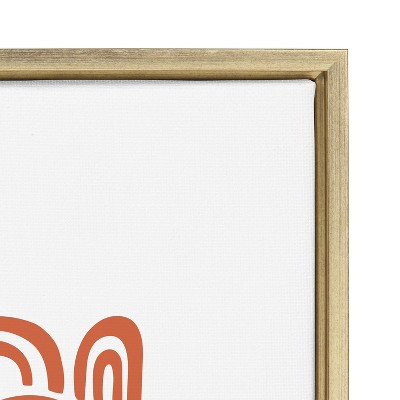 Gold Framed Abstract Infinite Rainbows Canvas Print, 23x33