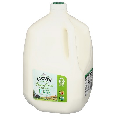 Clover Sonoma Fresh Organic Pastured Raised 1% Milk - 1gal