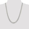 Black Bow Jewelry Mens 8.25mm Sterling Silver Solid Flat Cuban Anchor Chain Necklace - 3 of 4