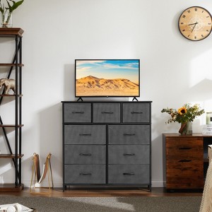 Kumasinova Dresser for Bedroom,Tall Chest of Drawers with Metal Frame and Wood Top,Storage Tower for Kid Room,Closet,Entryway,Nursery - 1 of 4