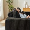 87" Oversized Sectional Lounge Chaise, No Assembly Required, Cloud Plush Loveseat with Reclining Sofa Bed - 4 of 4
