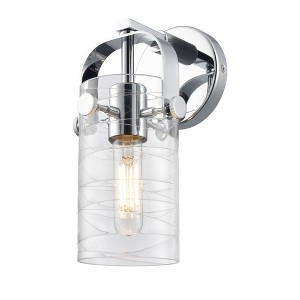 Pilaster II Cylinder - 1 Light Wall Sconce In Contemporary Style-10.5 Inches Tall and 4.5 Inches Wide - 1 of 1