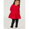 RuffleButts Baby/Toddler Girls Ruffle Leggings with Signature Rear Ruffles - 3 of 4
