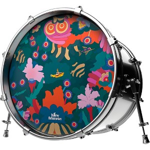 EVANS Yellow Submarine Under the Sea Bass Drumhead - 1 of 3