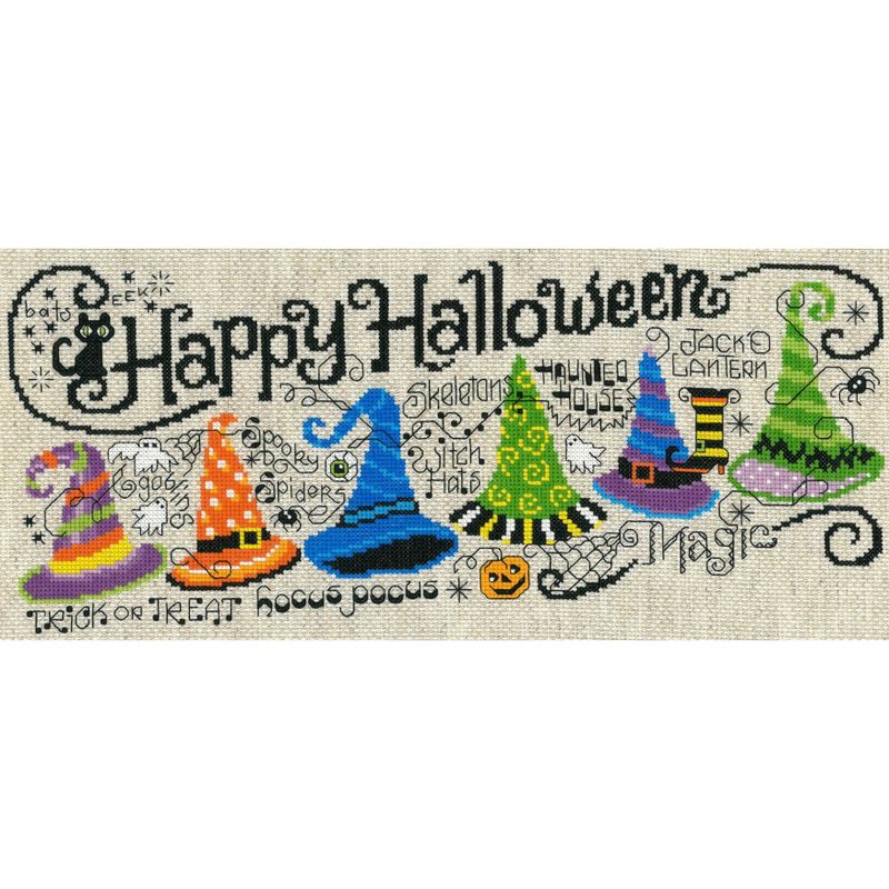 Imaginating Counted Cross Stitch Kit 14.4"X5"-Halloween Hocus Pocus (14 Count), 3 of 4