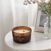 3-Wick Amber Glass Wooden Wick Blood Orange and Pomegranate Jar Candle 13oz - Threshold™ - 2 of 3