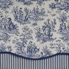 RLF Home Waverly Glory 3" Rod Pocket Lining Luxurious and Elegant Window Treatment Valance 50" x 16" Blue - 4 of 4