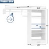 Aheaplus Laundry Room Closet System with Hanging Rods, Wall-Mounted Closet Organizer with Storage Shelves and Drawers - 4 of 4