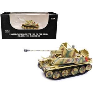 Sd.Kfz.139 Panzerjager 38(t) Fur 7.62cm PaK 36(R) Marder III Tank Destroyer #301 "Germany - WWII" 1/72 Diecast Model by Legion - 1 of 4