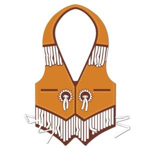 Beistle Plastic Western Vest, (3/Pkg) Multicolored - 1 of 1
