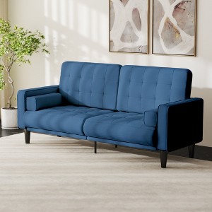 Kayamas 70" Small Loveseat Sofa Small Couch for Living Room, Comfy Love Seat with Removable Washable Cover and Solid Wood Frame - 1 of 4