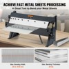VEVOR Box and Pan Brake, 24-Inch, 0-130 Degrees Sheet Metal Bending Brake, Portable Metal Bender with 20 Gauge Low Carbon Steel, Black - 4 of 4