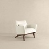 Mid-Century Modern Armchair with Solid Wood Frame, High-Density Foam Padded Seat, Fully Padded Backrest and Removable Legs - 4 of 4