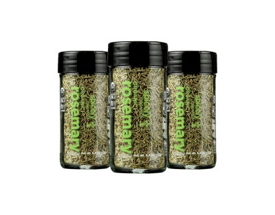 Spicely Organics - Organic Rosemary - Whole - Case of 3/0.5 oz