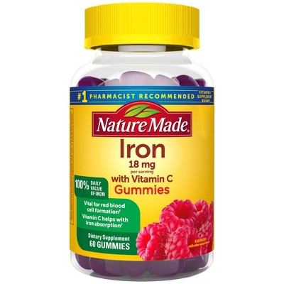 Nature Made Iron + Vitamin C 18mg Gummies - 60ct