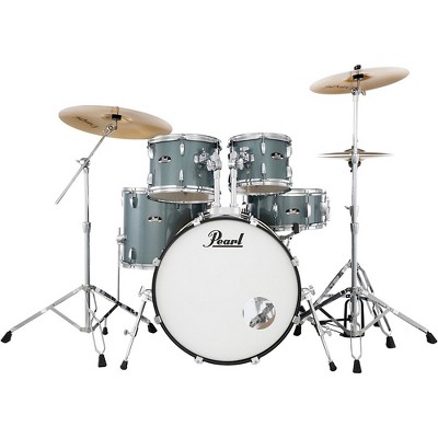Pearl Roadshow 5-Piece Drum Set With Hardware and SABIAN PX Cymbals Charcoal Metallic