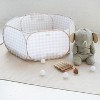 3 Sprouts Recycled Fabric Ball Pit - Gingham Beige - 4 of 4