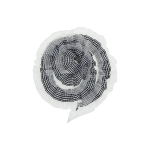 Unique Bargains Ribbon Double-layer Checkered Crinkle Organza Lace Trim Polyester 35.83"x1.57" 1 Pc - 1 of 3