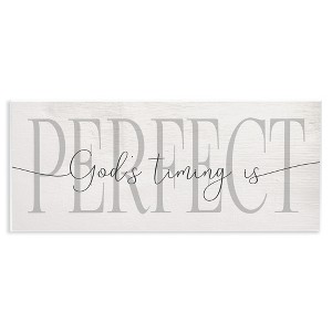 Stupell Industries God's Timing is Perfect Phrase, 17" x 7" - 1 of 4
