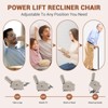 Power Lift Recliner Chair for Elderly,Oversized Electric Lift Chair with Heat and Massage,Adjustable Recliner with Cup Holders &Side Pocket - 3 of 4