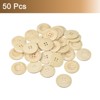 Unique Bargains Wooden DIY Craft Clothing Sewing Buttons 50 Pcs - 3 of 4