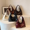 Generic Burgundy Purse Large Tote Bags for Women Slouchy Hobo Bag Leather Hobo Bags - 2 of 4