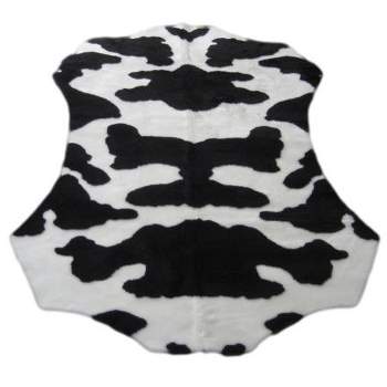 Walk on Me Faux Fur Super Soft Cow Rug Tufted With Non-slip Backing Area Rug