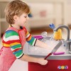 Kitchen Sink Toy 17 Set - Play Sink Pretend Toy With Running Water - Kids Toy Sink With Real Faucet & Drain, Dishes, Utensils & Stove - Play22usa - 4 of 4
