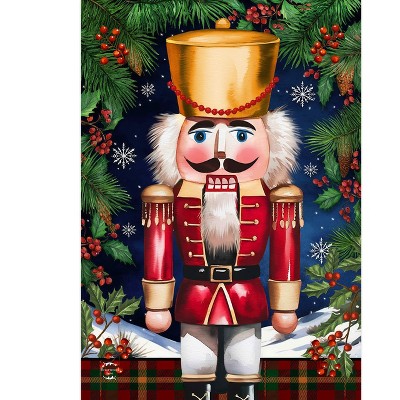 Briarwood Lane Christmas Garden Flag 12x18 For Outdoor Wooden Nutcracker For Christmas Garden Flag Flags For Outside