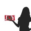 C&F Home 6" x 12" Christmas "Joy" Wreath Small/Petite Hooked Accent Throw Pillow - 4 of 4
