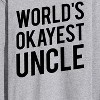 Men's - Instant Message - World's Okayest Uncle Long Sleeve Graphic T-Shirt - 2 of 4