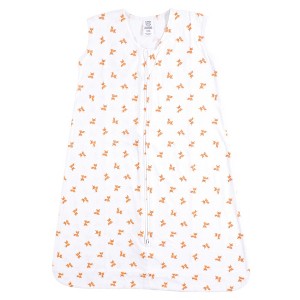 Luvable Friends Baby Boys Sleeveless Jersey Cotton Sleeping Bag, Sack, Blanket, Fox Jersey - 1 of 1