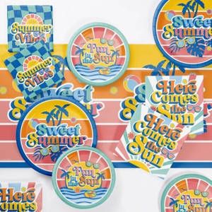 Creative Converting Summer Vibes Tableware Kit 8ct - 1 of 4