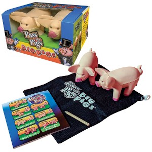 Winning Moves Pass The Pigs: Big Pigs, Giant Foam Dice Game for Kids & Families, Hilarious Rolling Fun for 2–4 Players, Ages 8+ - 1 of 2